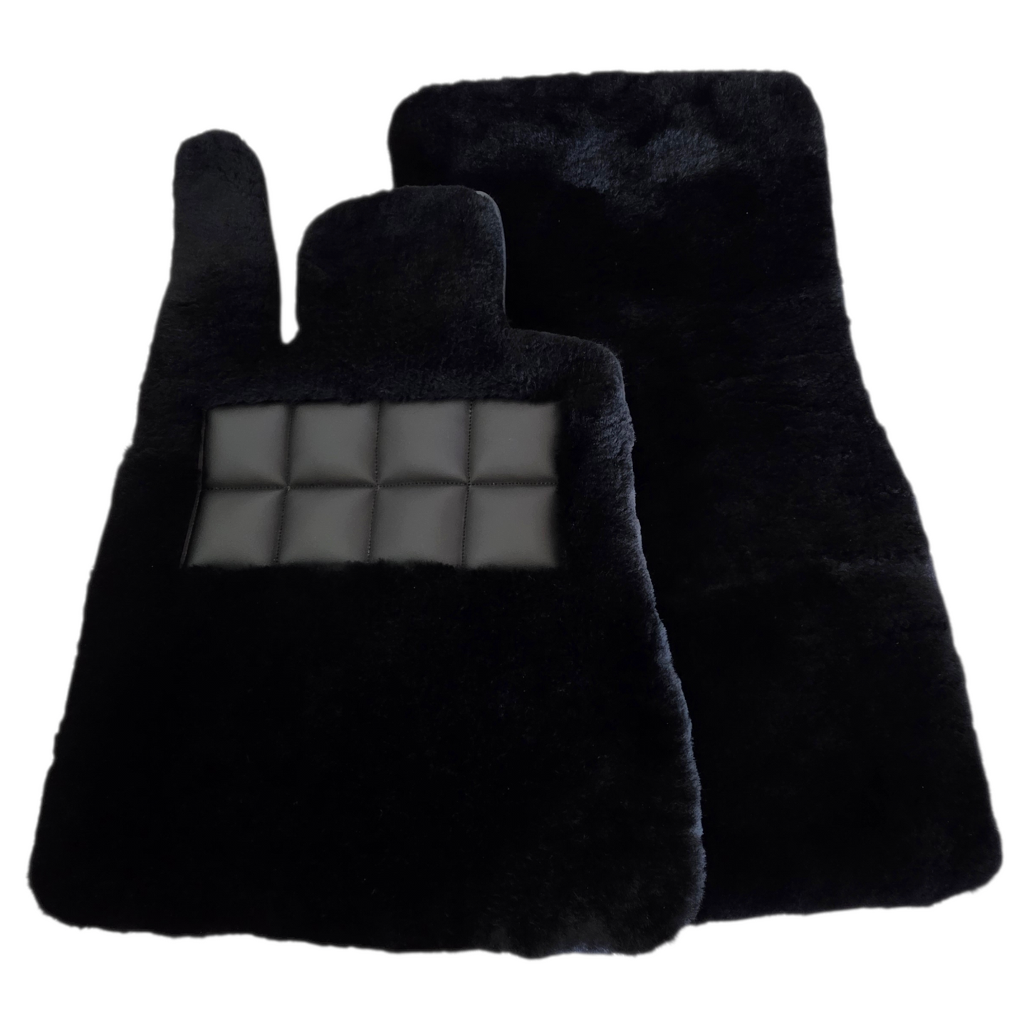 Genuine Black Sheepskin 1 Inch Floor Mats for Rolls Royce Cullinan-Mogul Mats