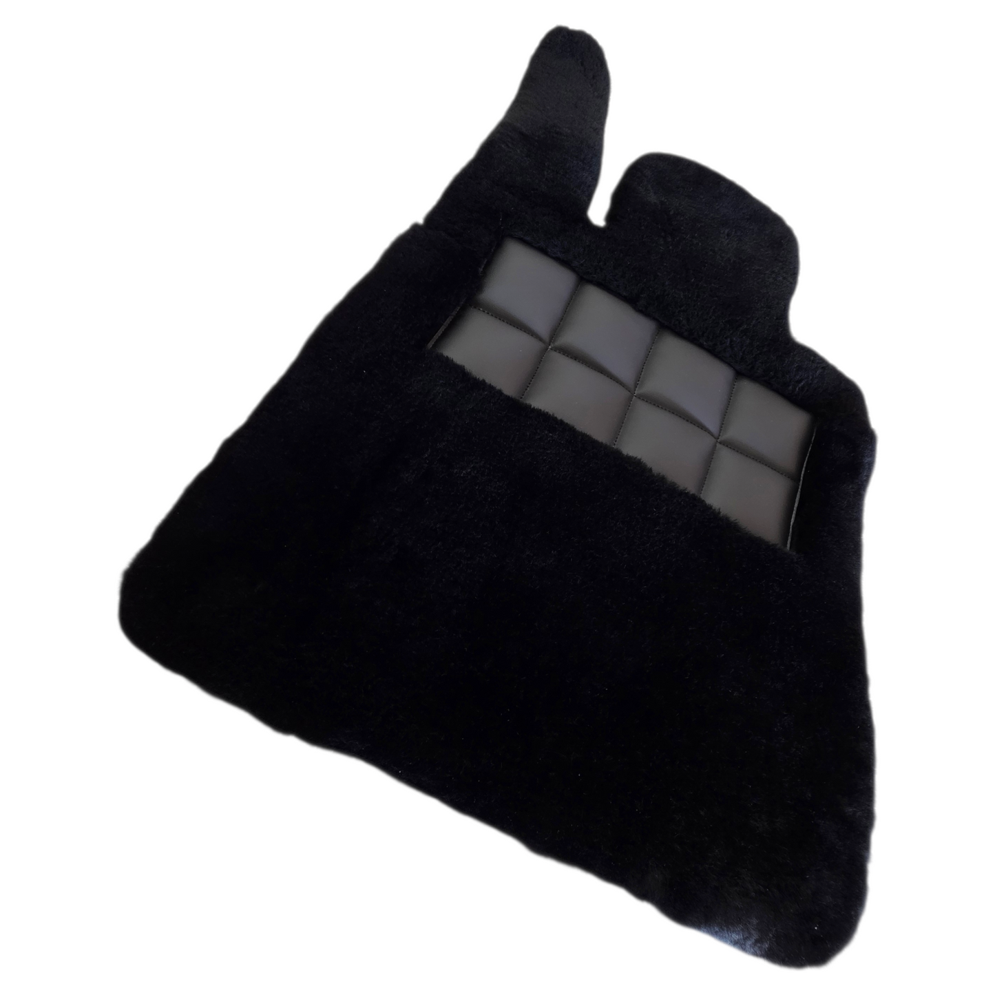 Genuine Black Sheepskin 1 Inch Floor Mats for Rolls Royce Cullinan-Mogul Mats