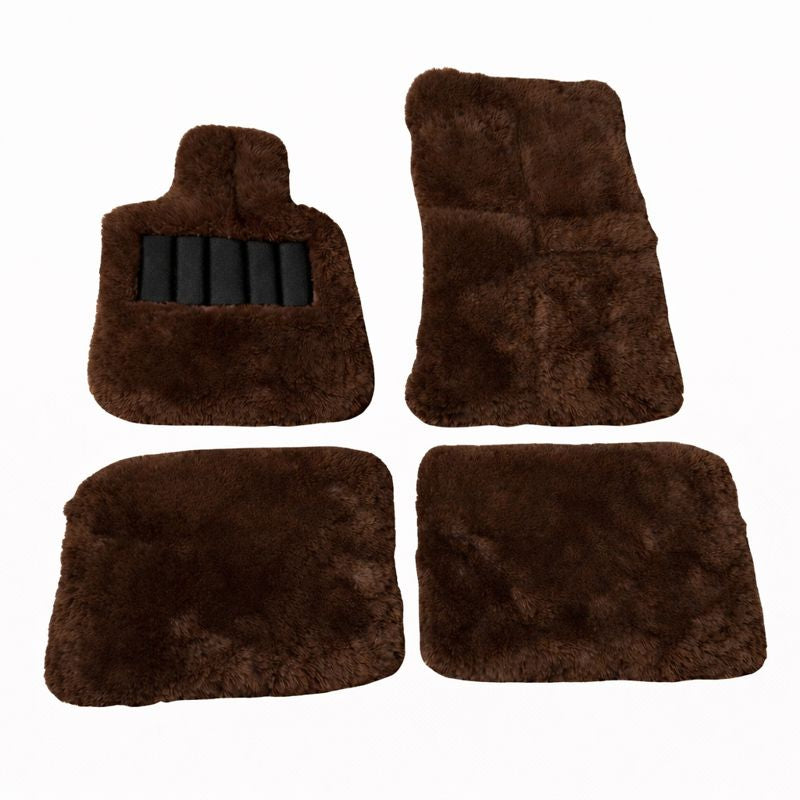 Mogul Mats™ Long-Wool Sheepskin Floor Mats for Rolls-Royce Cullinan (2” Pile)