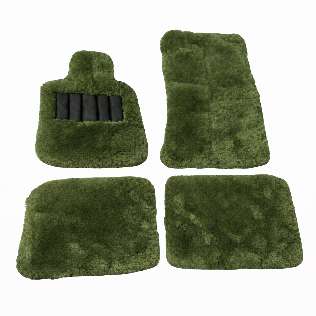Mogul Mats™ Long-Wool Sheepskin Floor Mats for Rolls-Royce Cullinan (2” Pile)
