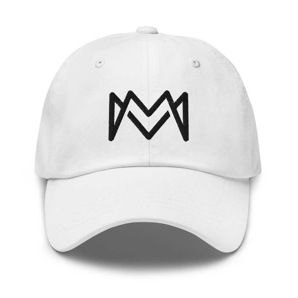Mogul Merch Signature Dad Hat in White